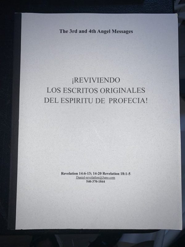 Reviviendo Los Escritos Originales Del Espiritu De Profecia! Master Book