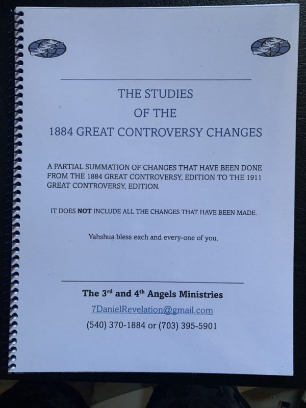 A Study of the 1884 Great Controversy Changes