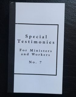 Special Testimonies For Ministers and Workers No. 7